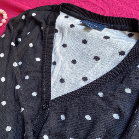 ModCloth polka dot sweater (black and white) NWOT - Picture 2 of 4